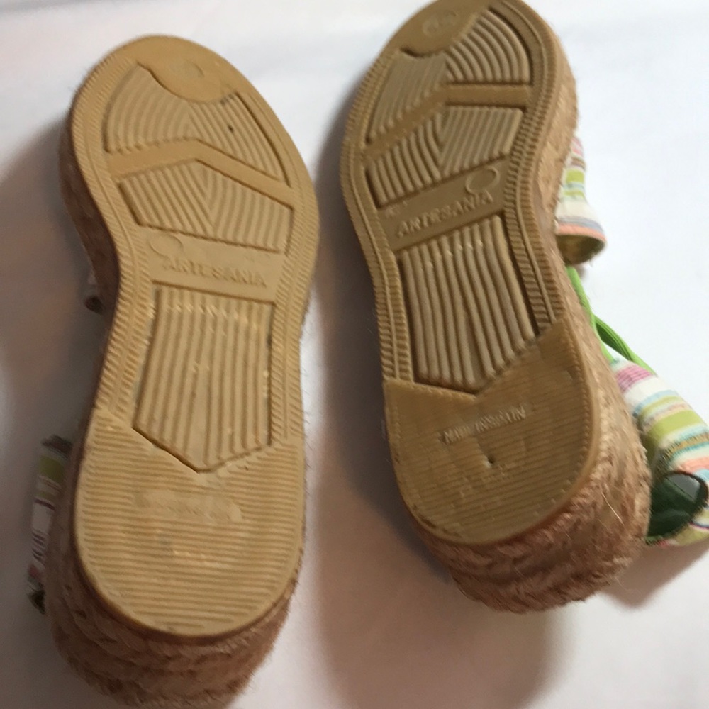🦀Eric Michael women’s striped espadrilles size 10 - Picture 4 of 4